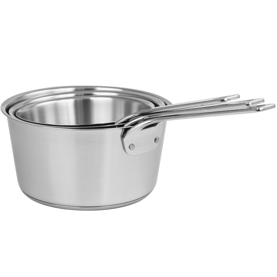 Online CRISTEL Serie 3 Casseroles En Inox Brosse